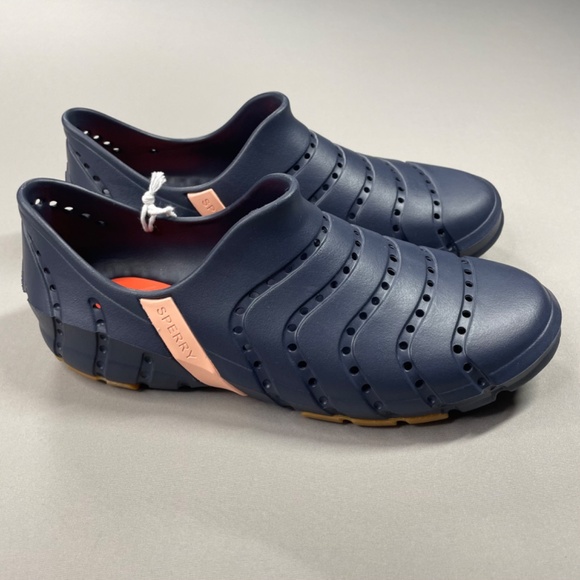 NEW Sperry Shoes Womens 8 blue water strider rubber slip on outdoor kayak boat - Picture 2 of 10